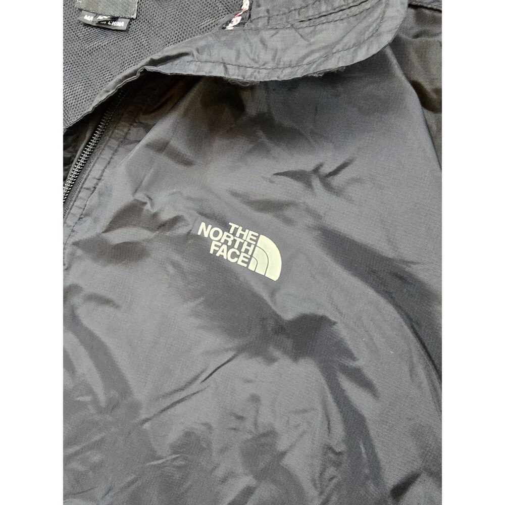 The North Face Black Hooded Lightweight Shell Jacket Womens Large Full Zip - Picture 3 of 9